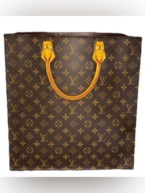 Louis Vuitton Sac Plat Monogram Vintage Tote w/ Dust Bag & COA Authentic